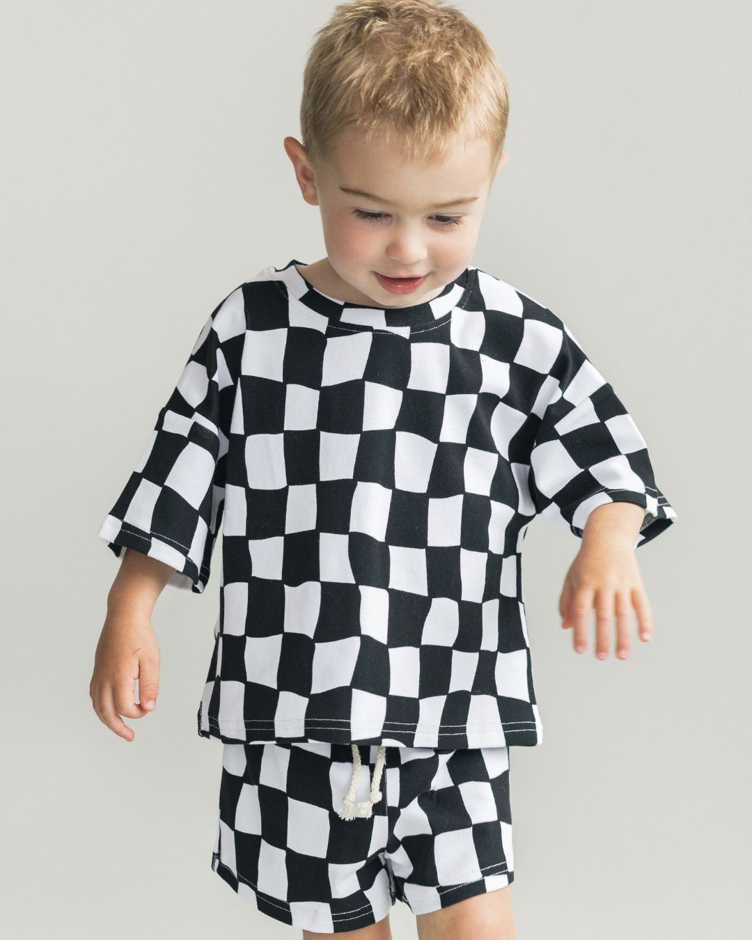 Shorts Set | Wavy Checkered