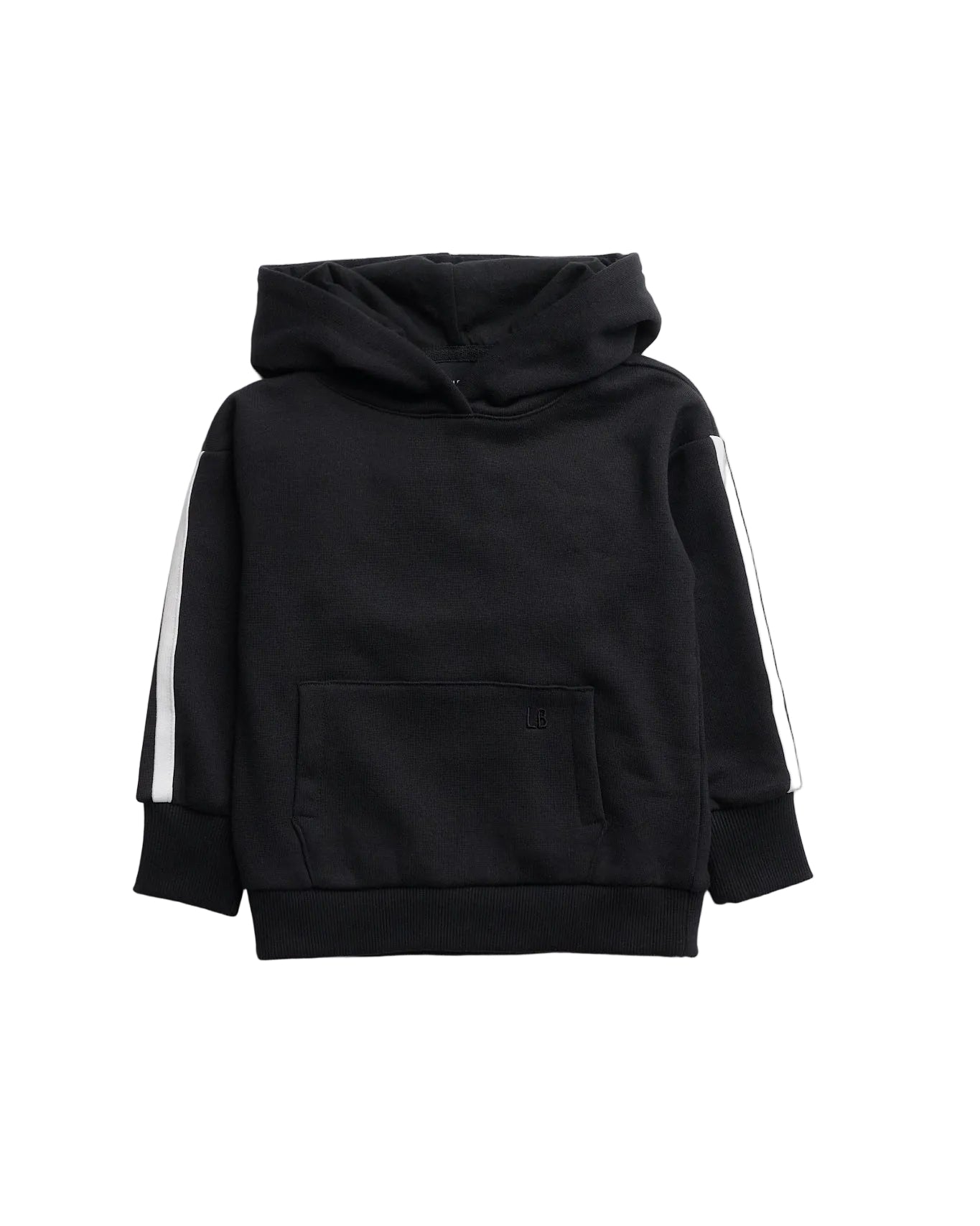 Side Trim Hoodie - Black