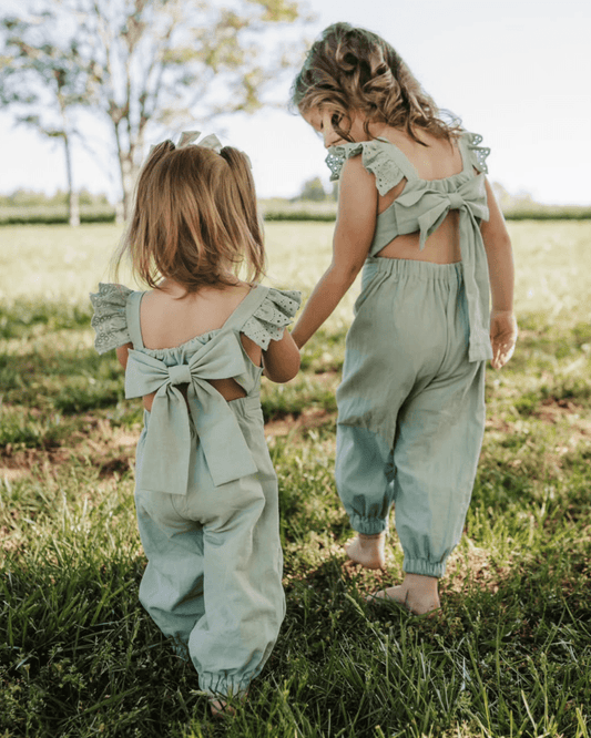 Sloane Bow-Back Jumpsuit - Soft Eucalyptus
