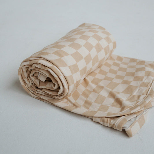 Wavy Checker | Bamboo Swaddle