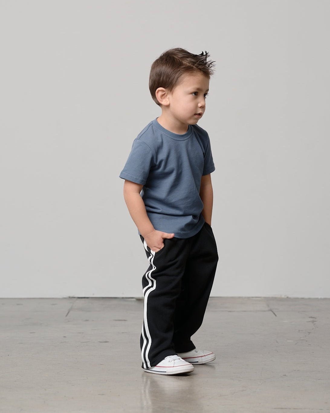 Swoop Elevated Tee - Worn Indigo