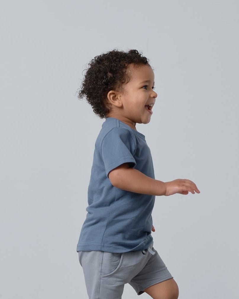 Swoop Elevated Tee - Worn Indigo