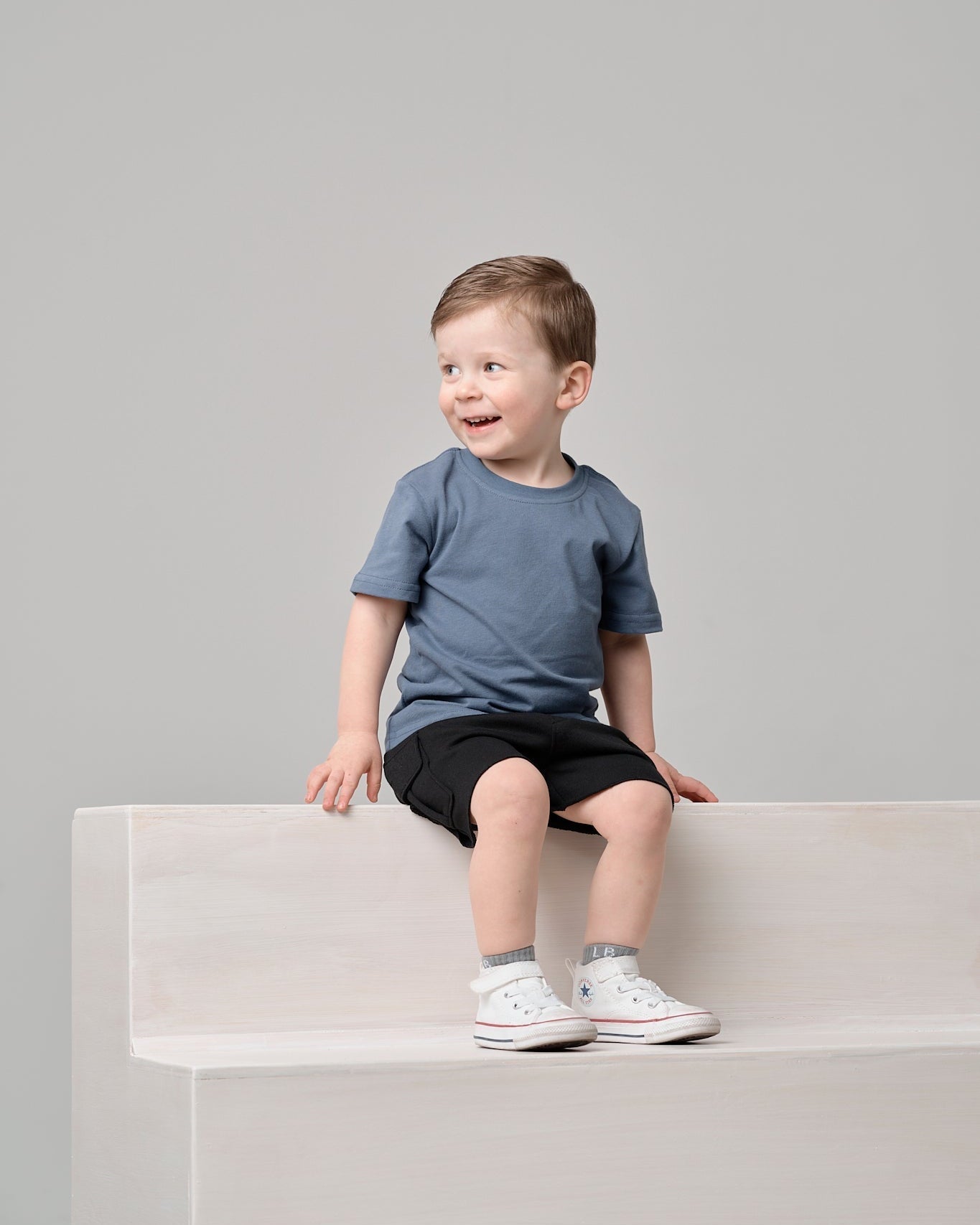 Swoop Elevated Tee - Worn Indigo