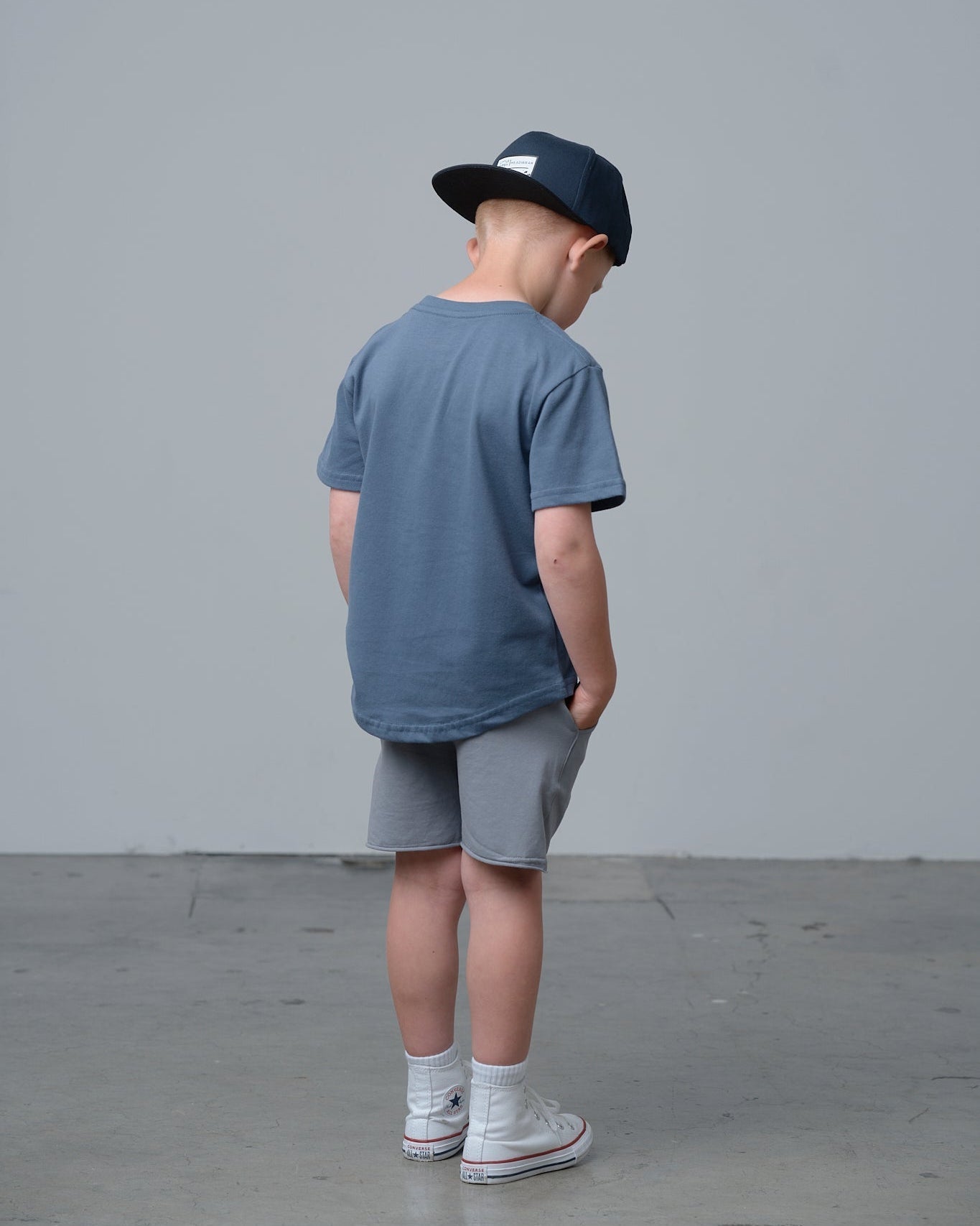 Swoop Elevated Tee - Worn Indigo