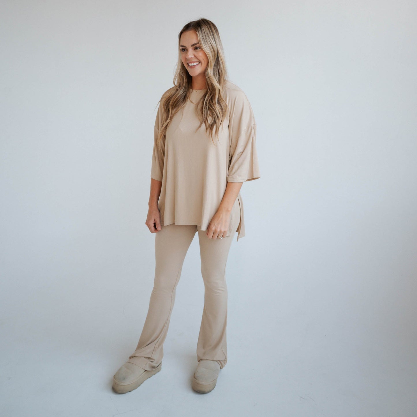 Tan Ribbed | Women's Everyday Set