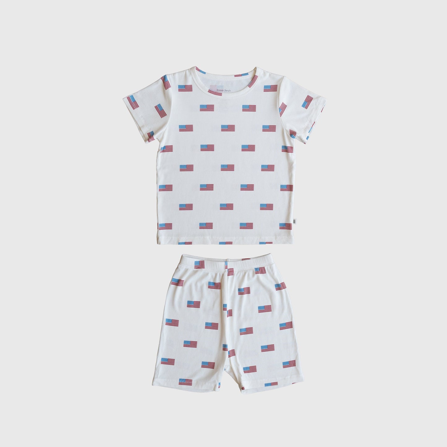 Bamboo Short Set | Americana Ribbed