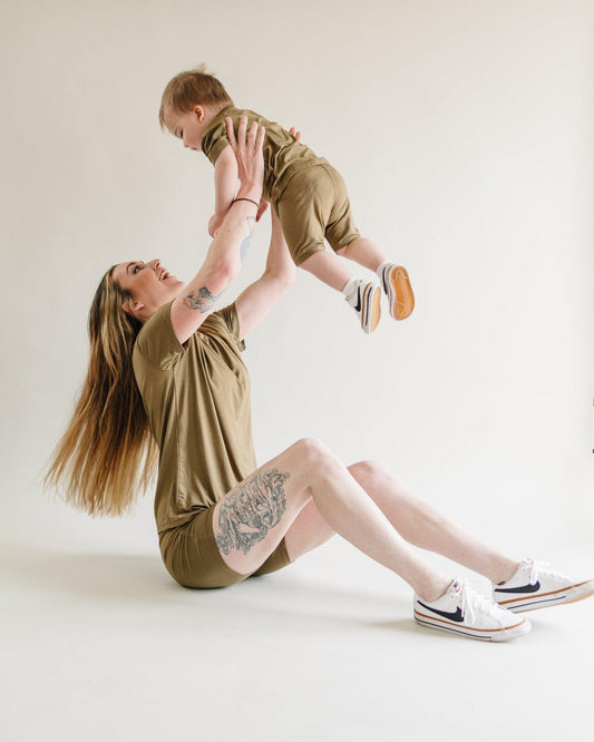 Women's Bamboo Tee & Bike Shorts